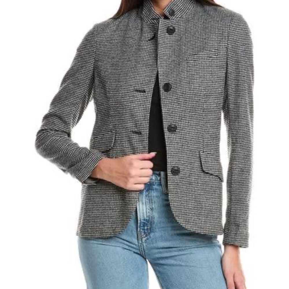 RAG & BONE -  Black and White Houndstooth Jacket